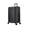 InUSA Ally Plastic 4-Wheel Spinner Luggage, Black (IUALL00L-BLK)