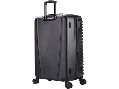 InUSA Ally 28" Hardside Suitcase, 4-Wheeled Spinner, TSA Checkpoint Friendly, Black (IUALL00L-BLK)