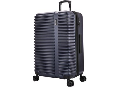 InUSA Ally Plastic 4-Wheel Spinner Luggage, Blue (IUALL00L-BLU)