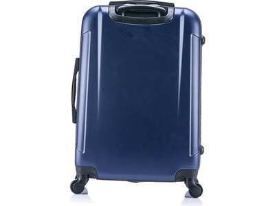 InUSA Pilot 3-Piece Plastic Luggage Set, Blue (IUPILSML-BLU)