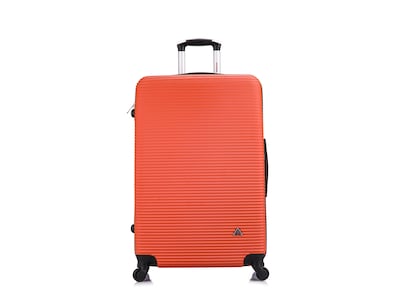 InUSA Royal 4-Piece Plastic Luggage Set, Orange (IUROYSMLXL-ORG)