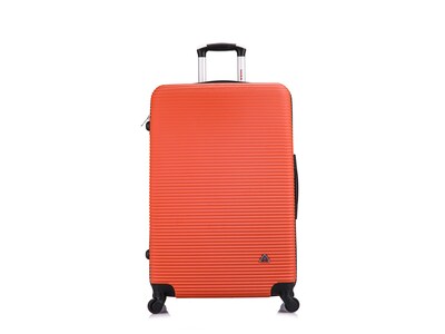 InUSA Royal 4-Piece Plastic Luggage Set, Orange (IUROYSMLXL-ORG)