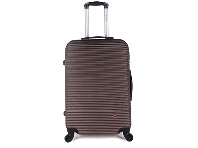 InUSA Royal 4-Piece Hardside Spinner Luggage Set, Brown (IUROYSMLXL-BRO)