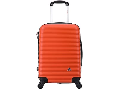 InUSA Royal Plastic Carry-On Luggage, Orange (IUROY00S-ORG)