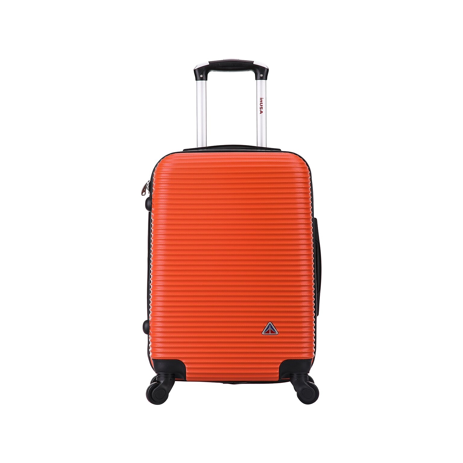 InUSA Royal 20 Hardside Carry-On Suitcase, 4-Wheeled Spinner, TSA Checkpoint Friendly, Orange (IUROY00S-ORG)