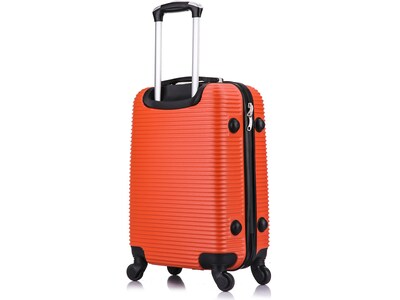 InUSA Royal 20" Hardside Carry-On Suitcase, 4-Wheeled Spinner, TSA Checkpoint Friendly, Orange (IUROY00S-ORG)