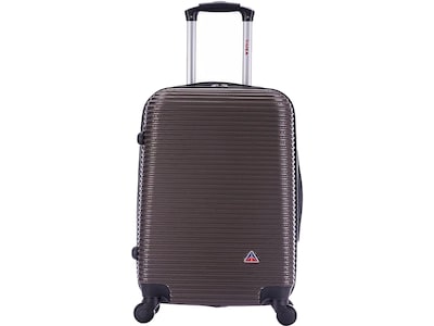 InUSA Royal PC/ABS Plastic Carry-On Luggage, Brown (IUROY00S-BRO)