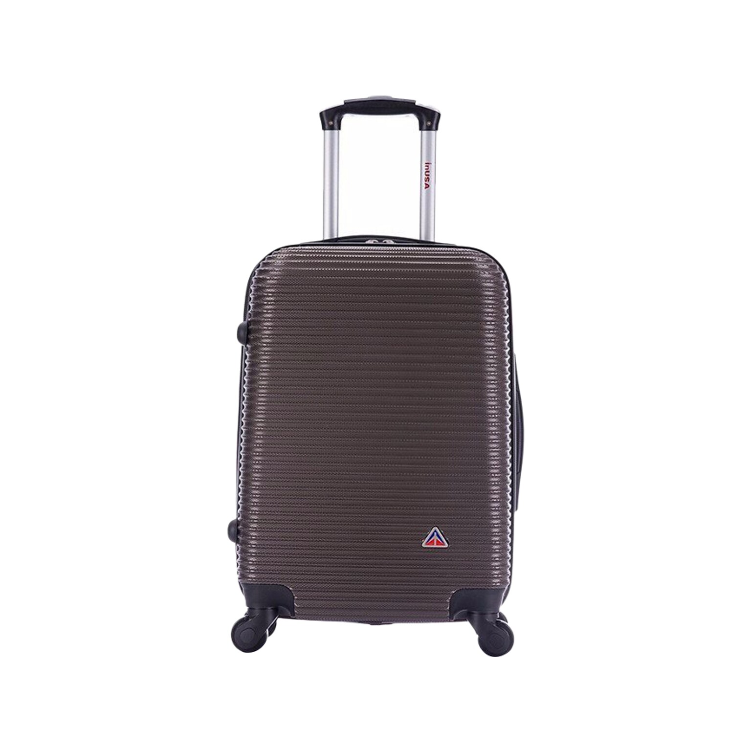 InUSA Royal 20 Hardside Carry-On Suitcase, 4-Wheeled Spinner, TSA Checkpoint Friendly, Brown (IUROY00S-BRO)