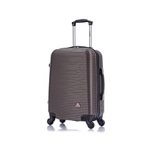 InUSA Royal PC/ABS Plastic Carry-On Luggage, Brown (IUROY00S-BRO)