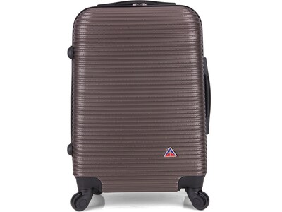 InUSA Royal 20" Hardside Carry-On Suitcase, 4-Wheeled Spinner, TSA Checkpoint Friendly, Brown (IUROY00S-BRO)