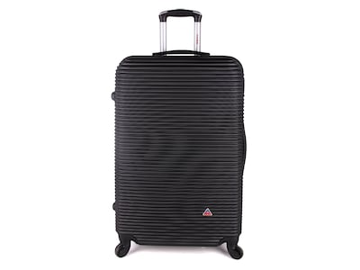 InUSA Royal 4-Piece Hardside Spinner Luggage Set, TSA Checkpoint Friendly, Black (IUROYSMLXL-BLK)