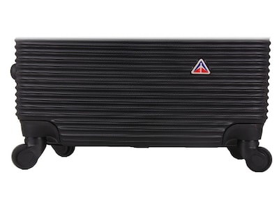 InUSA Royal 4-Piece Hardside Spinner Luggage Set, TSA Checkpoint Friendly, Black (IUROYSMLXL-BLK)