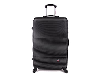 InUSA Royal 3-Piece Hardside Spinner Luggage Set, TSA Checkpoint Friendly, Black (IUROYSML-BLK)