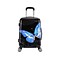 InUSA Prints PC/ABS Plastic Carry-On Luggage, Black Butterfly (IUAPC00S-BBU)