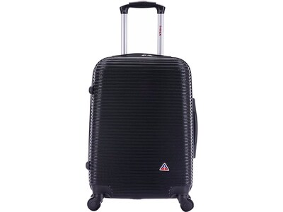 InUSA Royal PC/ABS Plastic Carry-On Luggage, Black (IUROY00S-BLK)