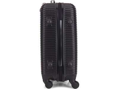 InUSA Royal 20" Hardside Carry-On Suitcase, 4-Wheeled Spinner, TSA Checkpoint Friendly, Black (IUROY00S-BLK)
