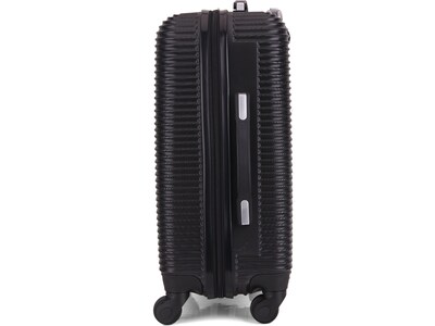 InUSA Royal 20" Hardside Carry-On Suitcase, 4-Wheeled Spinner, TSA Checkpoint Friendly, Black (IUROY00S-BLK)