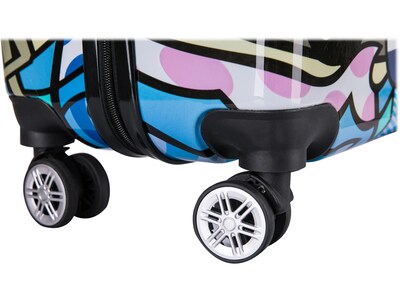 InUSA 24" Hardside Miami Suitcase, 4-Wheeled Spinner, TSA Checkpoint Friendly, Miami (IUAPC00M-MIA)
