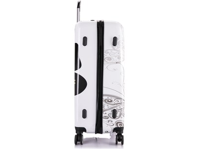 InUSA 3-Piece Hardside Butterfly Spinner Luggage Set, TSA Checkpoint Friendly, Butterfly (IUAPCSML-BUT)