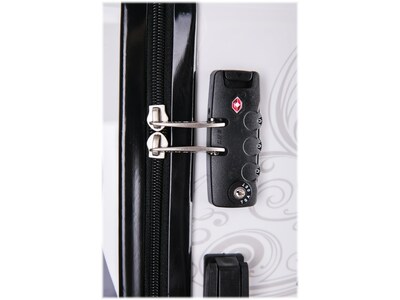 InUSA 28" Hardside Butterfly Suitcase, 4-Wheeled Spinner, TSA Checkpoint Friendly, Butterfly (IUAPC00L-BUT)
