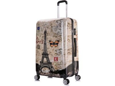 InUSA 3-Piece Hardside Paris Spinner Luggage Set, TSA Checkpoint Friendly, Paris (IUAPCSML-PAR)