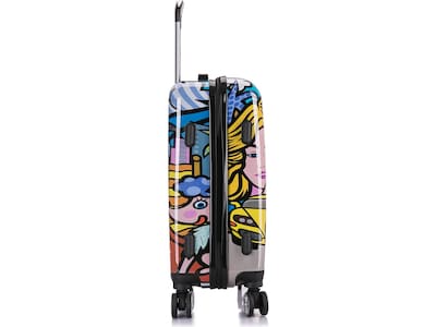 InUSA 20" Hardside Hollywood Suitcase, 4-Wheeled Spinner, TSA Checkpoint Friendly, Hollywood (IUAPC00S-HOL)