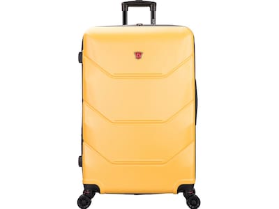 DUKAP Zonix 32.28 Hardside Suitcase, 4-Wheeled Spinner, Mustard (DKZON00L-MUS)