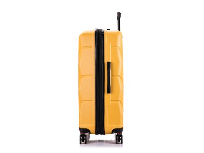DUKAP Zonix 30" Hardside Suitcase, 4-Wheeled Spinner, Mustard (DKZON00L-MUS)