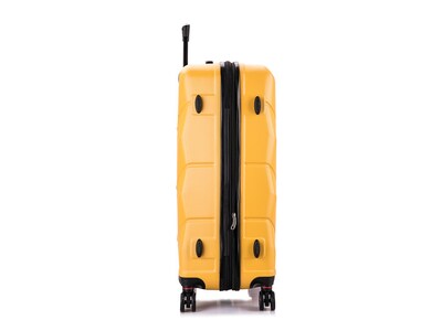 DUKAP Zonix 30" Hardside Suitcase, 4-Wheeled Spinner, Mustard (DKZON00L-MUS)