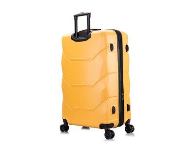 DUKAP Zonix 30" Hardside Suitcase, 4-Wheeled Spinner, Mustard (DKZON00L-MUS)