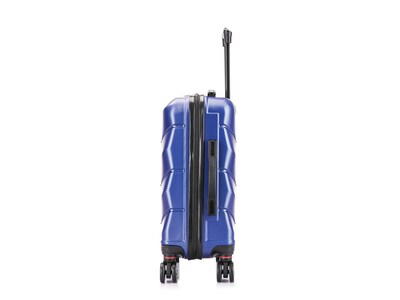 DUKAP Zonix 22.05" Hardside Carry-On Suitcase, 4-Wheeled Spinner, Blue (DKZON00S-BLU)