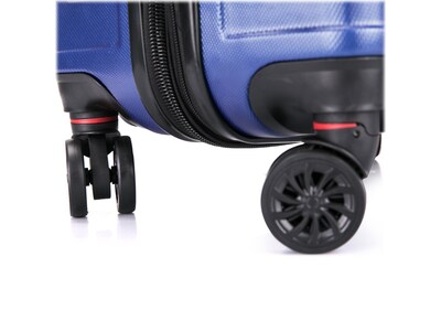 DUKAP Zonix 22.05" Hardside Carry-On Suitcase, 4-Wheeled Spinner, Blue (DKZON00S-BLU)