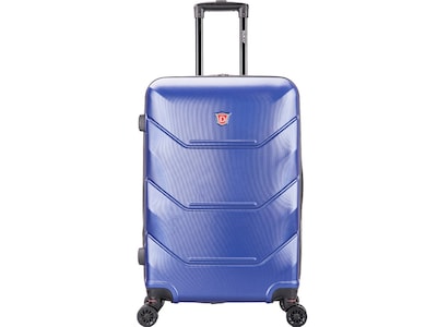 DUKAP ZONIX PC/ABS Plastic 4-Wheel Spinner Luggage, Blue (DKZON00M-BLU)