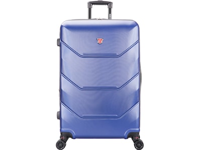 DUKAP Zonix 32.28 Hardside Suitcase, 4-Wheeled Spinner, Blue (DKZON00L-BLU)