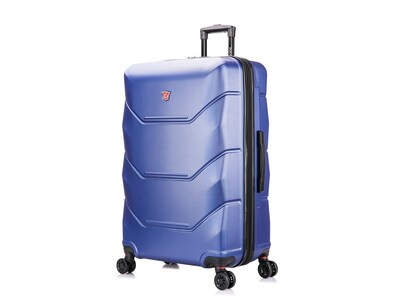 DUKAP ZONIX PC/ABS Plastic 4-Wheel Spinner Luggage, Blue (DKZON00L-BLU)