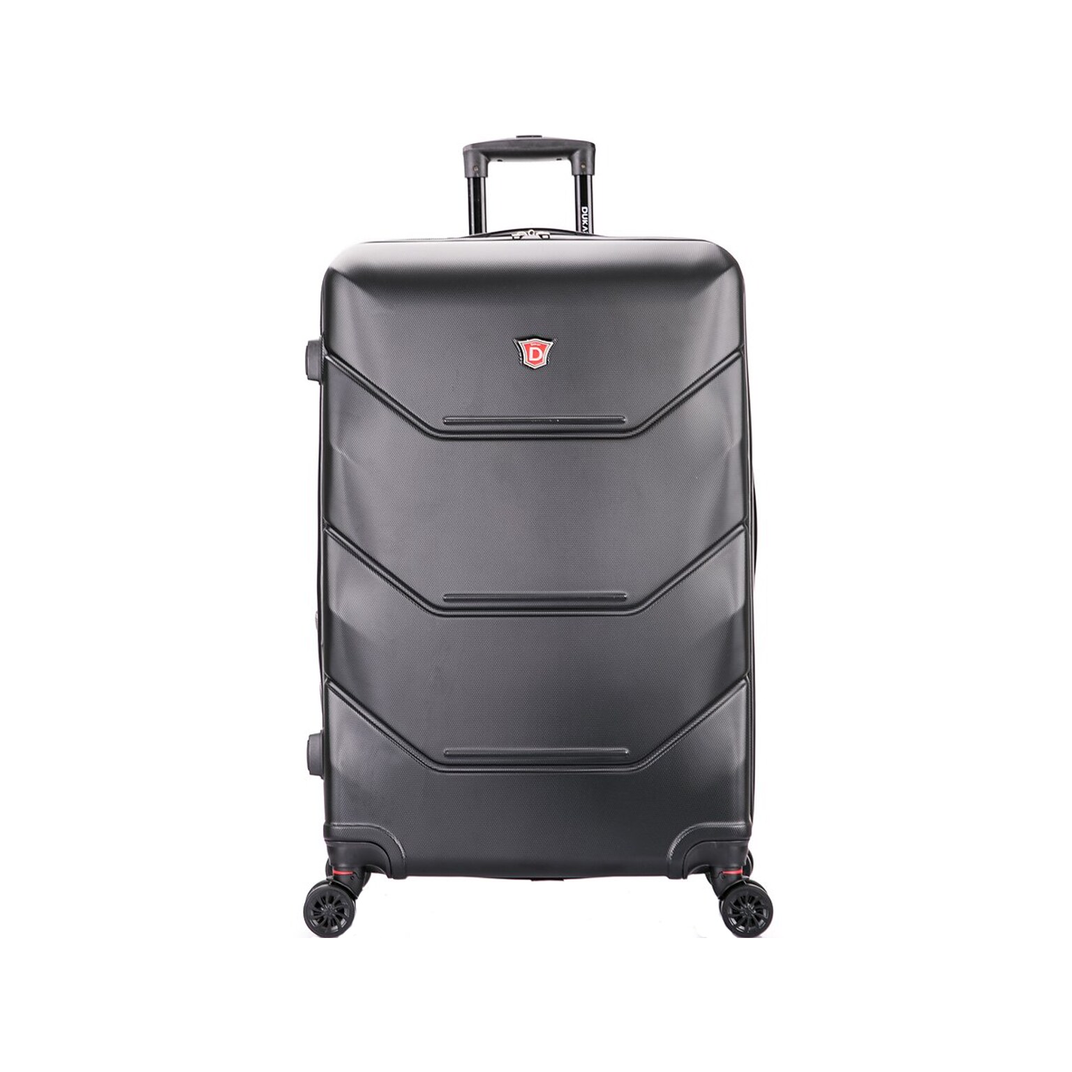 DUKAP Zonix 30 Hardside Suitcase, 4-Wheeled Spinner, Black (DKZON00L-BLK)