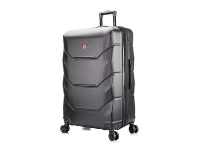 DUKAP Zonix 30 Hardside Suitcase, 4-Wheeled Spinner, Black (DKZON00L-BLK)