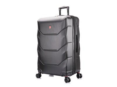 DUKAP Zonix 32.28" Hardside Suitcase, 4-Wheeled Spinner, Black (DKZON00L-BLK)