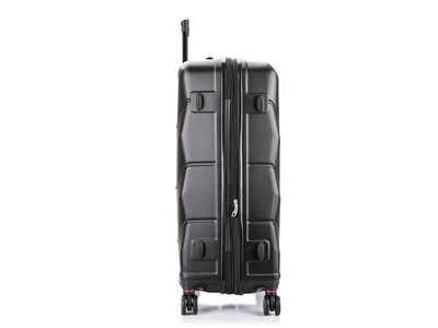 DUKAP Zonix 32.28" Hardside Suitcase, 4-Wheeled Spinner, Black (DKZON00L-BLK)