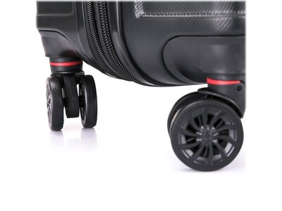 DUKAP Zonix 32.28" Hardside Suitcase, 4-Wheeled Spinner, Black (DKZON00L-BLK)