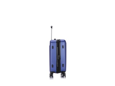 DUKAP Crypto 19.75" Hardside Carry-On Suitcase, 4-Wheeled Spinner, TSA Checkpoint Friendly, Blue (DKCRY00S-BLU)