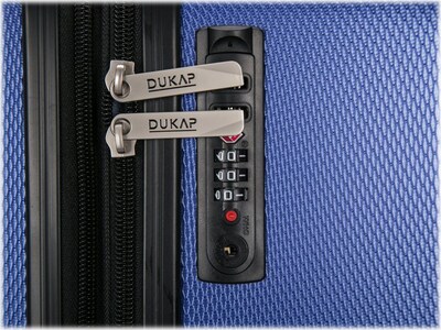 DUKAP CRYPTO Plastic Carry-On Luggage, Blue (DKCRY00S-BLU)