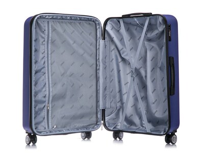 DUKAP CRYPTO Plastic Carry-On Luggage, Blue (DKCRY00S-BLU)