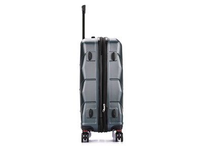 DUKAP Zonix 26" Hardside Suitcase, 4-Wheeled Spinner, TSA Checkpoint Friendly, Green (DKZON00M-GRE)