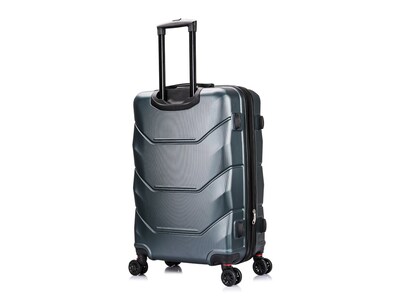 DUKAP Zonix 26" Hardside Suitcase, 4-Wheeled Spinner, TSA Checkpoint Friendly, Green (DKZON00M-GRE)