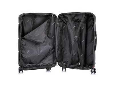 DUKAP Zonix 26" Hardside Suitcase, 4-Wheeled Spinner, TSA Checkpoint Friendly, Green (DKZON00M-GRE)