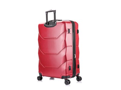 DUKAP Zonix Hardside Spinner Luggage Set, Wine (DKZONSML-WIN)