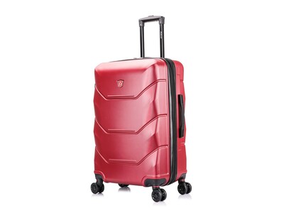 DUKAP Zonix 26 Hardside Suitcase, 4-Wheeled Spinner, TSA Checkpoint Friendly, Wine (DKZON00M-WIN)
