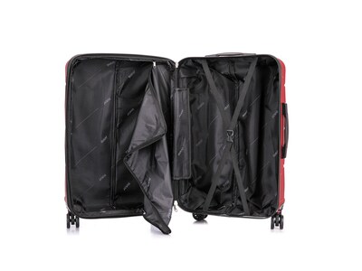 DUKAP Zonix 28.35" Hardside Suitcase, 4-Wheeled Spinner, Wine (DKZON00M-WIN)