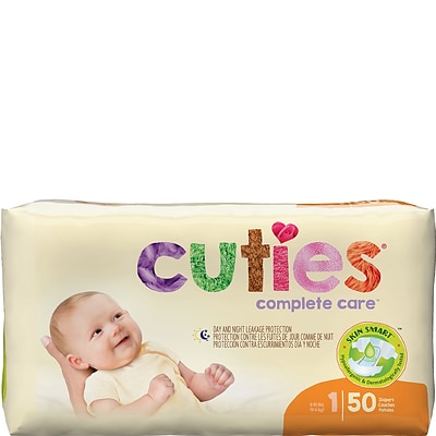 Cuties Premium Jumbo Diapers, Size 1, 200/PK (CR1001)